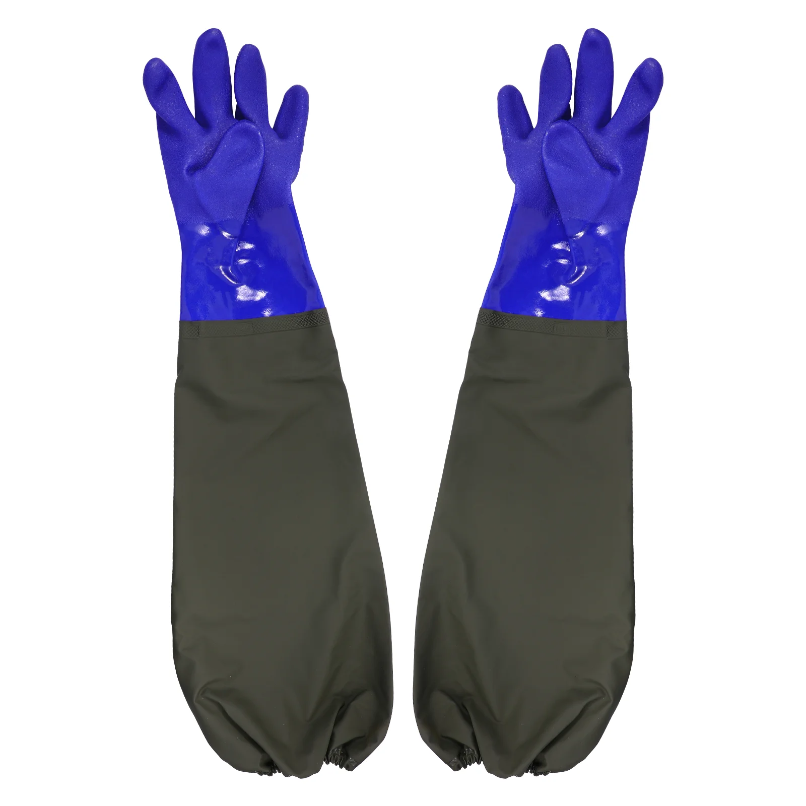 1 Чифт Непромокаеми Ръкавици за аквариум, Дълги гумени ръкавици, Ръкавици за смяна на водата В Аквариума, Ръкавици за почистване