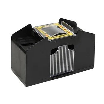 1-6 Тестета Автоматична Машина за размесването на карти, USB/се Захранва от батерия Електрическа Машина за размесването на картите