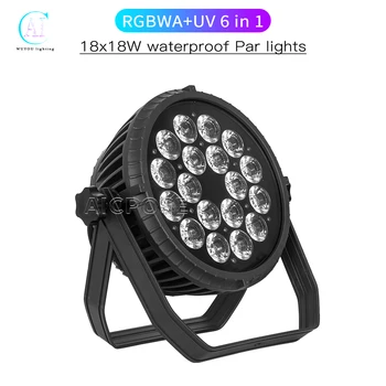 18x12 W RGBW/18x18WRGBWA + UV 6 в 1 LED Номинална Светлина За Външно Шоу Водоустойчив Живописна Светлина DMX Управление на Професионален DJ Диско-Оборудване