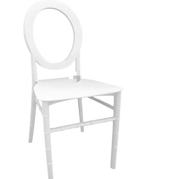 2021 ПП Бели пластмасови столове за сватбеното парти за събитие