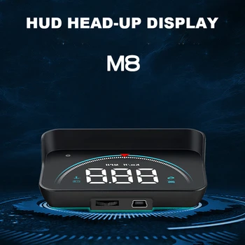 Авто Централен дисплей OBD 3,5-инчов HD Авто преносим проектор Аларма за превишаване на скоростта Общ автомобилен дисплей Голям шрифт HUD Автомобилна електроника