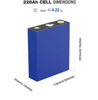 Дълъг срок на експлоатация 3.2 В 228. а Нова акумулаторна батерия Lifepo4 PrimasticCell клас А за съхранение на енергия