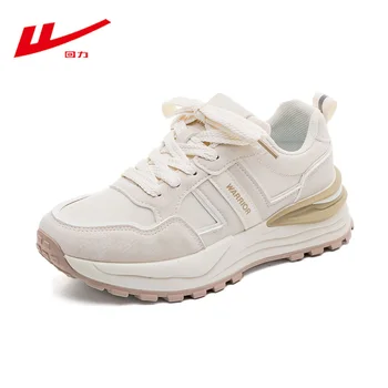 Ежедневни маратонки в ретро стил Унисекс WARRIOR на дебела подметка, лека дишаща дамски обувки за ходене, Размер 35-44, треккинговые обувки