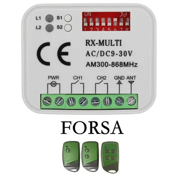 За гаражно дистанционно управление FORSA 433,92 Mhz за отваряне на врати с рулонным код Приемник FORSA Commander 300-868 Mhz