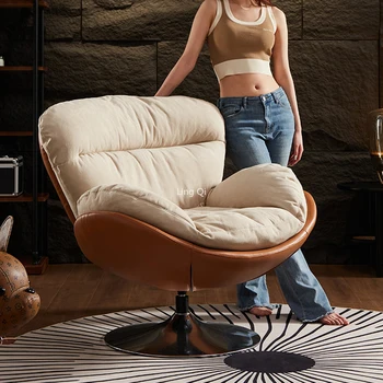 Мека комфортна Прозрачен стол за всекидневна Защита на дизайна на Единични мобилни столове Relax Fashion Silla Silla Plegable Мебели за дома