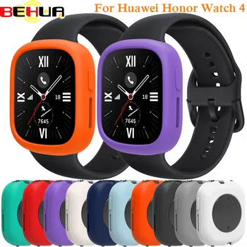 Меки силиконови калъфи BEHUA, калъф Huawei Honor Watch 4, гривна, Защитен калъф, Рамка за защита на екрана, Аксесоари