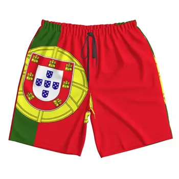 Мъжки шорти за плуване, Летни бански, Мъжки Бански, Плажни шорти, дъска за сърф, Мъжки дрехи, Панталони, Флаг на Португалия