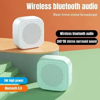 Нов Мини Безжична слушалка Bluetooth Съвместим Говорител за Съраунд звук Мини Преносим безжичен високоговорител Субуфер Преносим