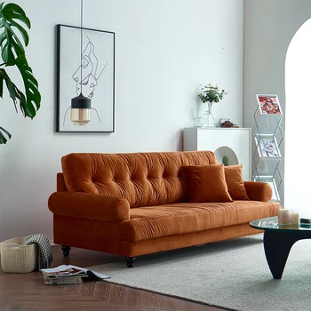 Противоскользящий Модерен диван за хол, Класически Кадифена торбичка средата на века, Минималистични диван за хол, Офис на дивана или на мебели за дома