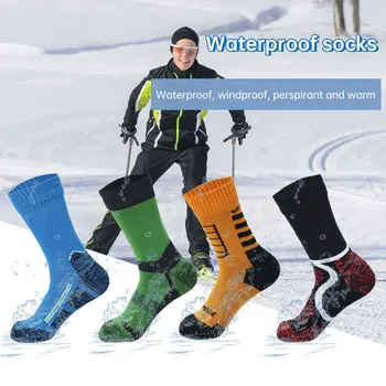 Професионален водоустойчив чорапи за улицата, Риболов, скално Катерене, Каране на ски, Дишащи чорапи, Зимни изолация, Непромокаема чорапи