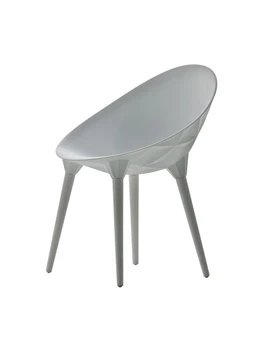 Скандинавски дизайнерски стол за почивка от фибростъкло, творчески стол с облегалка специална форма, маса за хранене, стол с ромбовидным седалка на открито