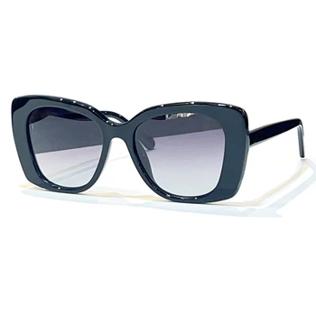 Слънчеви очила Super Cat ' s Eye, Дамски Луксозни Ретро Квадратни слънчеви очила в голяма Рамка, 2023, Модни Прозрачни Очила с лещи градиентными