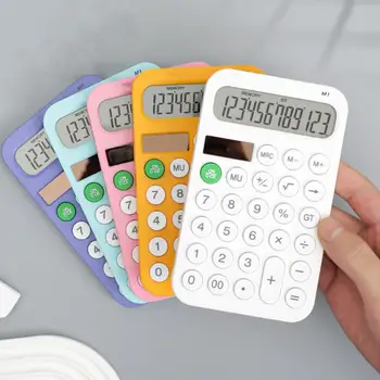 Студентски калкулатор LCD дисплей за слънчева батерия Настолен калкулатор за студенти-финансисти Канцеларски 12 цифри