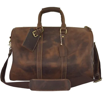  кожена пътна чанта, голяма кожена дамска чанта, голяма чанта за багаж, реколта пътна чанта, кожена бостонская чанта бърза доставка